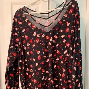 Lane Bryant Floral Shirt size 18/20